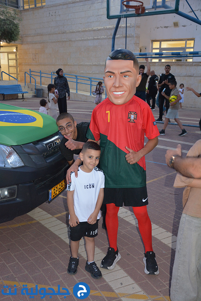 موكب كأس العالم المتجول في جلجولية برعاية جمعية غيث
